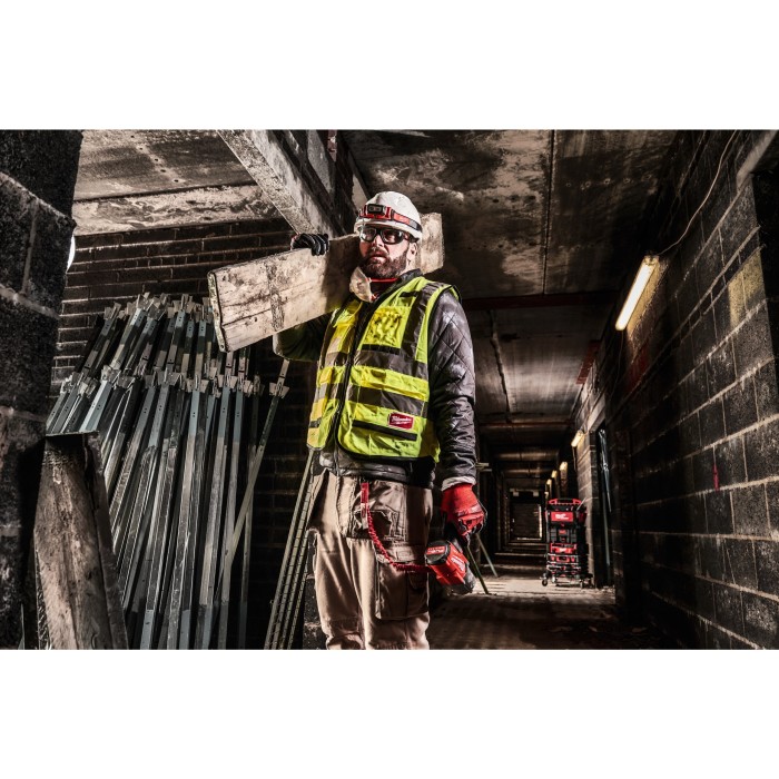 Жилет сигнальний Hi-Viz PREMIUM MILWAUKEE жовтий, розмір L/XL Жилет сигнальний Hi-Viz PREMIUM MILWAUKEE жовтий, розмір L/XL