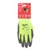 Рукавиці робочі сигнальні Hi-Vis MILWAUKEE, з опором порізам 1/A рівня, розмір 8/M