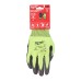 Рукавиці робочі сигнальні Hi-Vis MILWAUKEE, з опором порізам 5/E рівня, розмір 7/S