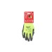 Рукавиці робочі сигнальні Hi-Vis MILWAUKEE, з опором порізам 5/E рівня, розмір 10/XL
