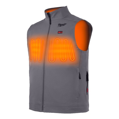 Жилет з підігрівом MILWAUKEE, M12 HVGREY1-0(XL), сірий (розмір XL)