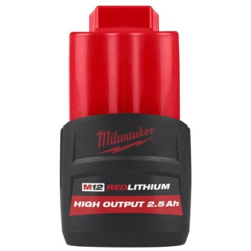 Акумулятор Li-Ion HIGH OUTPUT MILWAUKEE, M12 HB2.5 2,5Аг