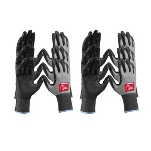 Рукавиці робочі Hi-Dex MILWAUKEE, з опором порізам 2/B рівня, розмір 9/L, (12 пар)