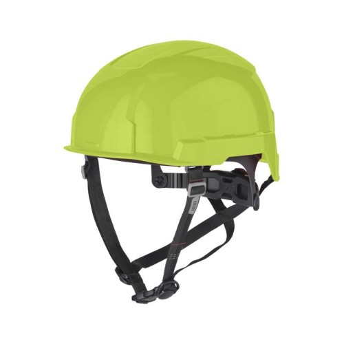 Шолом захисний з ремінцем EN 397 BOLT200 MILWAUKEE Hi-Vis, не вентильований, жовтий