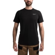 Футболка MILWAUKEE, HTSSBL-S легка з коротким рукавом, чорна, (розмір S)