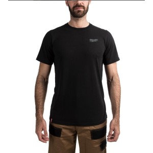 Футболка MILWAUKEE, HTSSBL-XL легка з коротким рукавом, чорна, (розмір XL)