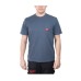 Футболка MILWAUKEE, WTSSBLU-XXL з кишенею та коротким рукавом, синя, (розмір XXL)
