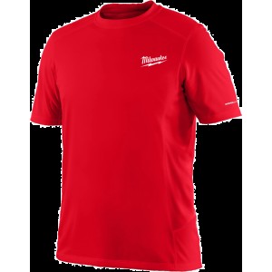 Футболка MILWAUKEE, WWSSRD-M дихаюча з коротким рукавом, червона, (розмір M)