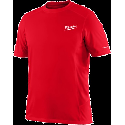 Футболка MILWAUKEE, WWSSRD-L дихаюча з коротким рукавом, червона, (розмір L)