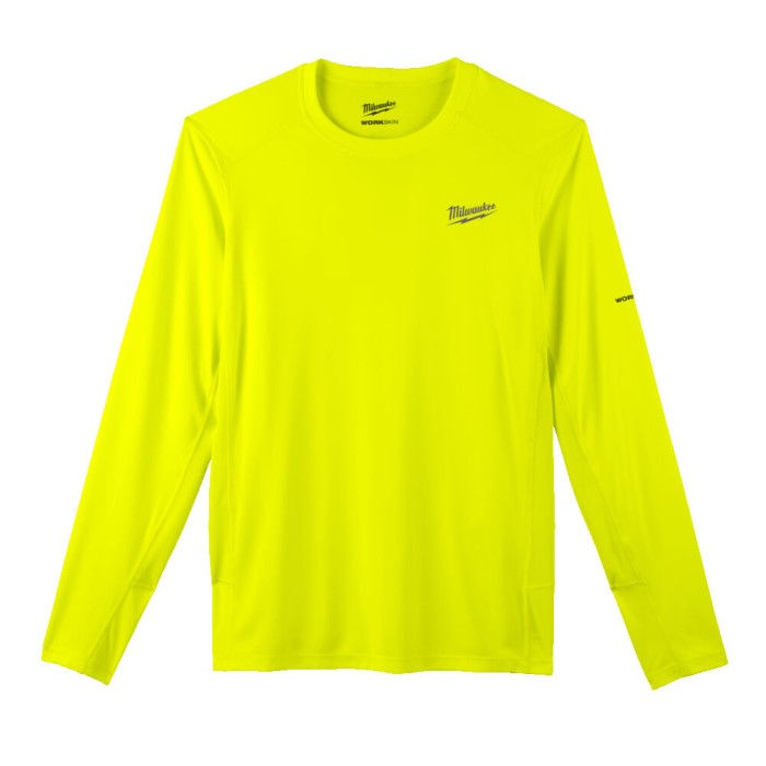 Футболка MILWAUKEE, WWLSYL-L дихаюча з довгим рукавом, жовта Hi-Vis, (розмір L) Футболка MILWAUKEE, WWLSYL-L дихаюча з довгим рукавом, жовта Hi-Vis, (розмір L)