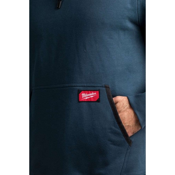 Толстовка MILWAUKEE, WH MW BLU L з капюшоном, синя, (розмір L) Толстовка MILWAUKEE, WH MW BLU L з капюшоном, синя, (розмір L)