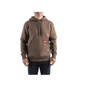 Толстовка MILWAUKEE, WH MW BR XXL з капюшоном, коричнева, (розмір XXL)