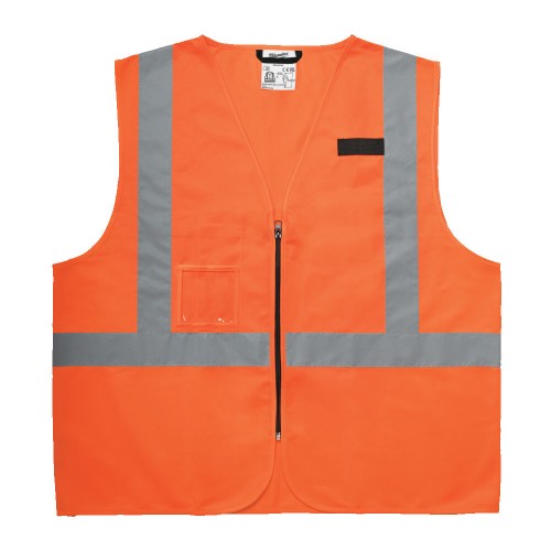 Жилет сигнальний Hi-Viz MILWAUKEE помаранчевий, розмір 4XL/5XL