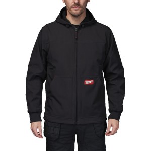 Куртка робоча з капюшоном FREEFLEX MILWAUKEE, SJ BL XXXL, чорна (розмір XXXL)