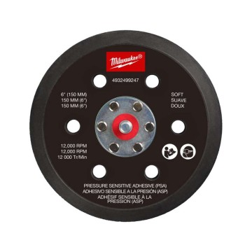 Підошва шліфувальна MILWAUKEE FROSBPHP150, діаметр 150мм, 6 отв. для M12 FROS (жорстка з PSA)