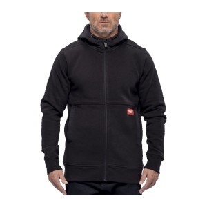 Толстовка на блискавці GRIDIRON MILWAUKEE, WHZ BL XXXL, з капюшоном, чорна (розмір XXXL)