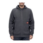 Толстовка на блискавці GRIDIRON MILWAUKEE, WHZ GR XXXL з капюшоном, сіра (розмір XXXL)