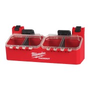 Тримач з двома відсіками з кришкою для для кейсів PACKOUT MILWAUKEE