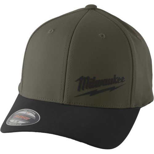 Бейсболка MILWAUKEE, PERFORMANCE BCP GN SM, дихаюча, зелена, розмір S/M