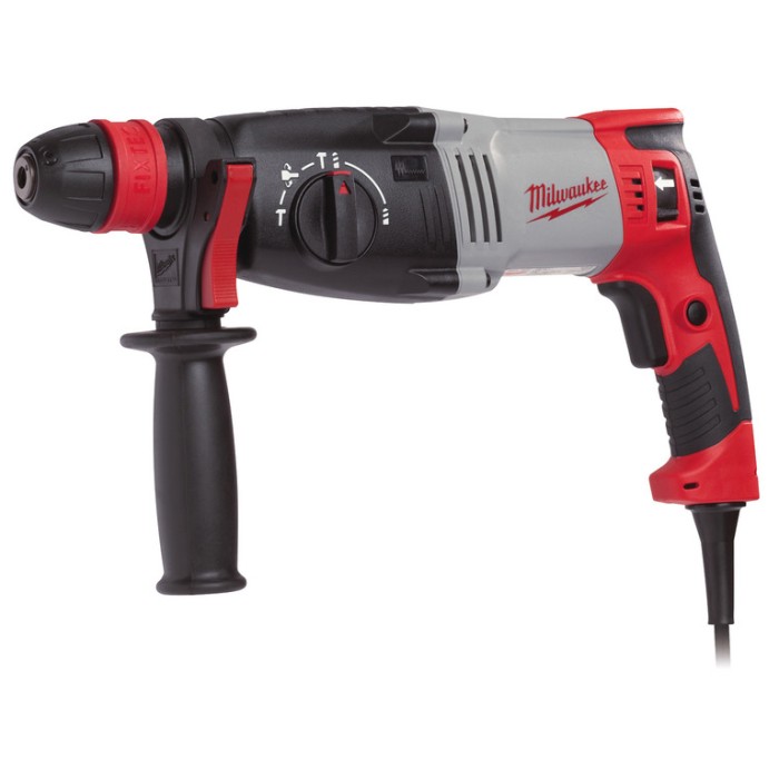 Перфоратор SDS-PLUS MILWAUKEE, PH 28, 820Вт, 3,4Дж (3 режими) (бічна рукоять, обмежувач глибини, кейс) Перфоратор SDS-PLUS MILWAUKEE, PH 28, 820Вт, 3,4Дж (3 режими) (бічна рукоять, обмежувач глибини, кейс)