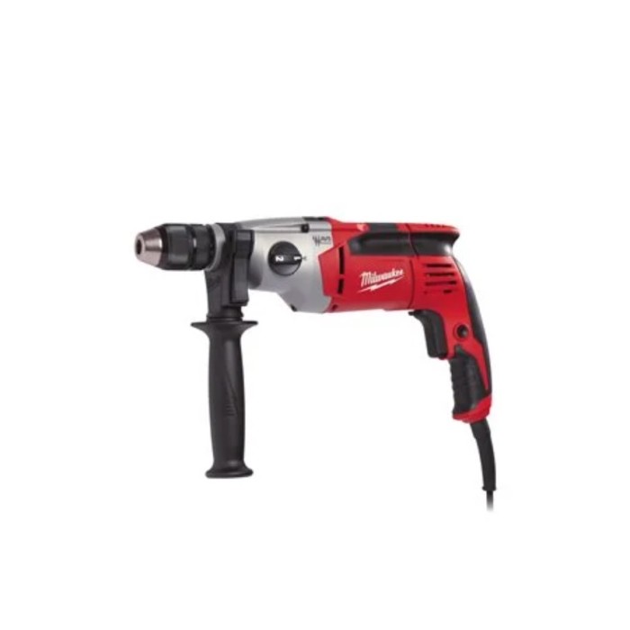 Дриль з ударом двошвидкісний MILWAUKEE, PD2E 24 R, 1020Вт (60Нм) (бічна рукоять, HD кейс) Дриль з ударом двошвидкісний MILWAUKEE, PD2E 24 R, 1020Вт (60Нм) (бічна рукоять, HD кейс)