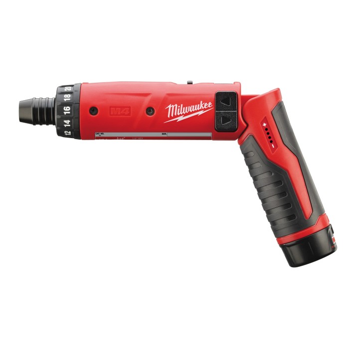Викрутка акумуляторна MILWAUKEE, M4 D-202B, 5Нм (зарядний пристрій, 2 акумулятори М4 2Аг, картонне пакування) Викрутка акумуляторна MILWAUKEE, M4 D-202B, 5Нм (зарядний пристрій, 2 акумулятори М4 2Аг, картонне пакування)