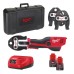 Обтискач гідравлічний акумуляторний для труб MILWAUKEE, M12 HPT-202C TH-SET (зарядний пристрій С12 С, 2 акумулятори М12 В2 2Аг,