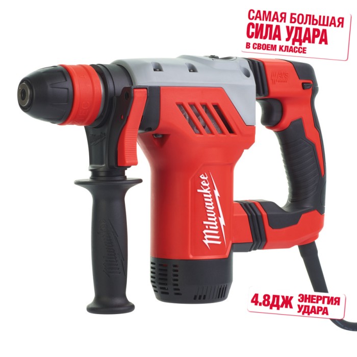 Перфоратор SDS-PLUS MILWAUKEE, PLH 28 XE, 800Вт, 4,1Дж (3 режима) (бічна рукоять, обмежувач глибини, кейс) Перфоратор SDS-PLUS MILWAUKEE, PLH 28 XE, 800Вт, 4,1Дж (3 режима) (бічна рукоять, обмежувач глибини, кейс)