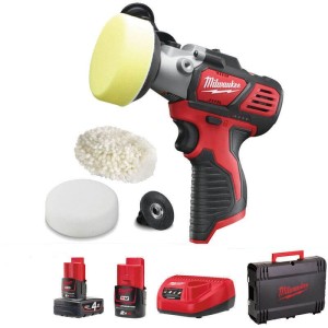 Машина полірувальна акумуляторна MILWAUKEE, M12 BPS-421X (зарядний пристрій С12 С, 1 акумулятор М12 В2 2Аг, 1 акумулятор М12 В4