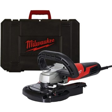 Шліфмашина кутова для шліфування бетону MILWAUKEE, AGV 15-125 XC DEG-SET, 1550Вт, діаметр 125мм (з системою пиловидалення)