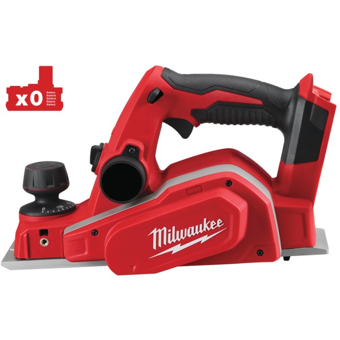 Рубанок акумуляторний MILWAUKEE, M18 BP-0, 82мм (+пилозбірник, кутова та бокова напрямна, картонне пакування) Рубанок акумуляторний MILWAUKEE, M18 BP-0, 82мм (+пилозбірник, кутова та бокова напрямна, картонне пакування)