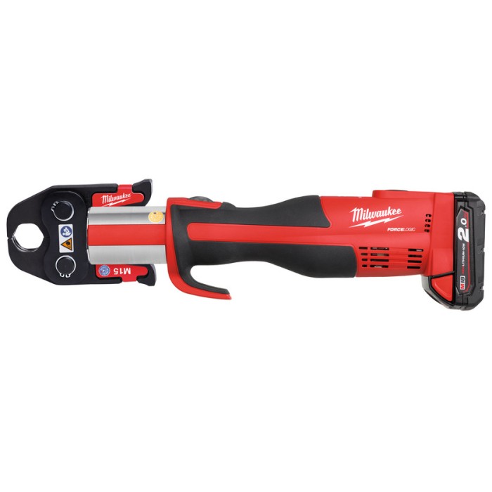 Обтискач гідравлічний акумуляторний для труб MILWAUKEE, M18 BLHPT-202C TH-SET (зарядний пристрій М12-18 С, 2 акумулятори М18 В2 Обтискач гідравлічний акумуляторний для труб MILWAUKEE, M18 BLHPT-202C TH-SET (зарядний пристрій М12-18 С, 2 акумулятори М18 В2