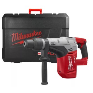 Перфоратор акумуляторний безщітковий SDS-MAX MILWAUKEE, M18 CHM-0, 6Дж (каркас, бічна рукоять, обмежувач глибини, кейс)
