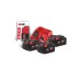 Енергокомплект Li-Ion MILWAUKEE, M18 NRG-503 (зарядний пристрій M12-18FC, 3 акумулятори M18 В5 5Аг) + подарунок акумулятор M12 B