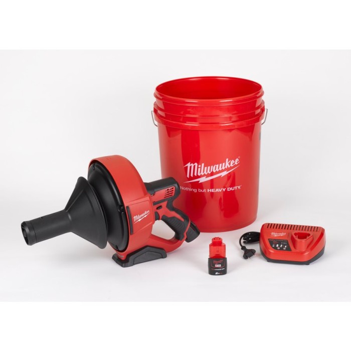Машина прочистна акумуляторна MILWAUKEE, M12 BDC8-0C, трос 8м (каркас, відро, картонне пакування) Машина прочистна акумуляторна MILWAUKEE, M12 BDC8-0C, трос 8м (каркас, відро, картонне пакування)