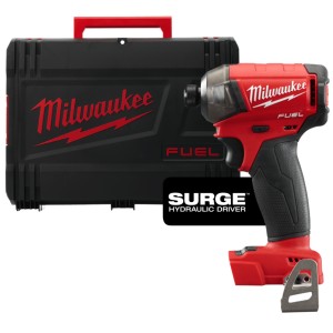 Шурупокрут ударний гідравлічний акумуляторний безщітковий 1/4'' HEX MILWAUKEE, M18 FQID-0X, 50Нм (каркас, клипса для ременя, HDк