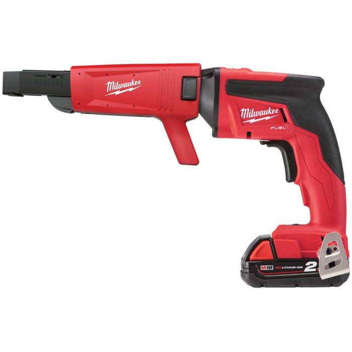 Шуруповерт для гипсокартону акумуляторний безщітковий MILWAUKEE, M18 FSGC-202X, 13Нм (зарядний пристрій M12-18 FC, 2 акумулятори Шуруповерт для гипсокартону акумуляторний безщітковий MILWAUKEE, M18 FSGC-202X, 13Нм (зарядний пристрій M12-18 FC, 2 акумулятори