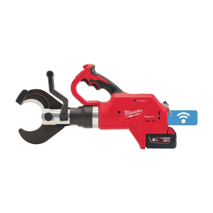 Кабелеріз гідравлічний підземний акумуляторний MILWAUKEE, M18 HCC75-502C (зарядний пристрій M12-18 FC, 2 акумулятори М18 В5 5Аг, Кабелеріз гідравлічний підземний акумуляторний MILWAUKEE, M18 HCC75-502C (зарядний пристрій M12-18 FC, 2 акумулятори М18 В5 5Аг,