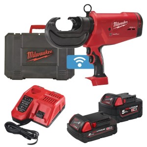 Обтискач гідравлічний акумуляторний для кабелів MILWAUKEE, M18 HCCT109/42-522C (зарядний пристрій М12-18 FС, 1 акумулятор М18 В2