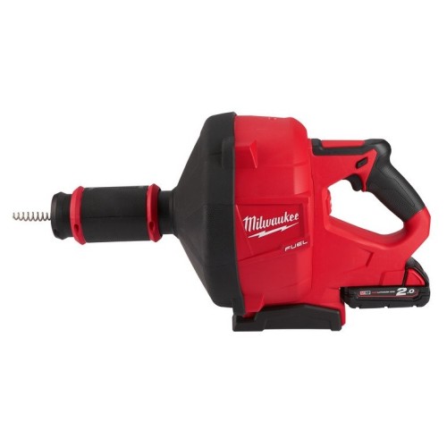 Машина прочистна акумуляторна безщіткова MILWAUKEE, M18 FDCPF10-201C, трос 10м (зарядний пристрій М12-18 С, 1 акумулятор М18 В2