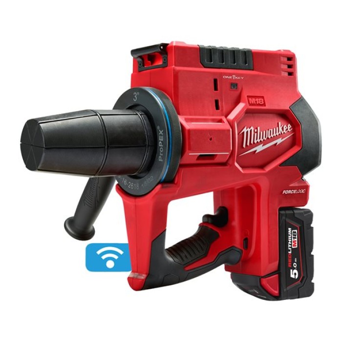 Інструмент розширювальний акумуляторний UPONOR Q&E MILWAUKEE, M18 ONEBLPXPL-502C (зарядний пристрій М12-18 С, 2 акумулятори М18 Інструмент розширювальний акумуляторний UPONOR Q&E MILWAUKEE, M18 ONEBLPXPL-502C (зарядний пристрій М12-18 С, 2 акумулятори М18