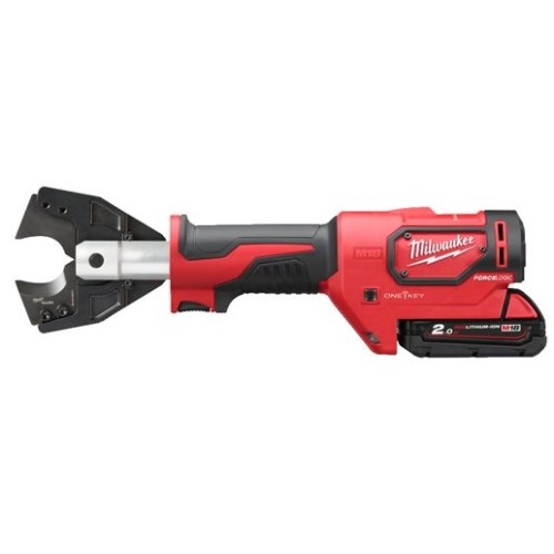 Кабелеріз гідравлічний акумуляторний MILWAUKEE, M18 ONEHCC-201C CU/AL (зарядний пристрій М12-18 С, 1 акумулятор М18 В2 2Аг, кліщ