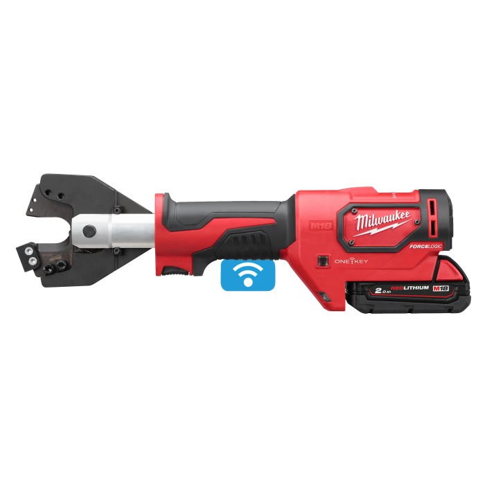Кабелеріз гідравлічний акумуляторний MILWAUKEE, M18 ONEHCC-201C ACSR (зарядний пристрій М12-18 С, 1 акумулятор М18 В2 2Аг, кліщі Кабелеріз гідравлічний акумуляторний MILWAUKEE, M18 ONEHCC-201C ACSR (зарядний пристрій М12-18 С, 1 акумулятор М18 В2 2Аг, кліщі