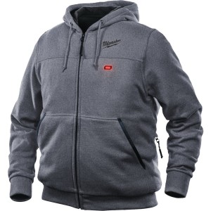 Куртка (толстовка) з електропідігрівом акумуляторна MILWAUKEE, M12 HH GREY3-0 (XXL), сіра