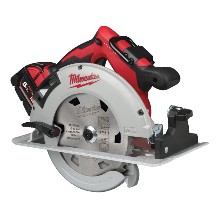 Пила дискова ручна аккумуляторна MILWAUKEE, M18 BLCS66-502X, діаметр 165мм (зарядний пристрій M12-18 FC, 2 акумулятори M18 B5 5А Пила дискова ручна аккумуляторна MILWAUKEE, M18 BLCS66-502X, діаметр 165мм (зарядний пристрій M12-18 FC, 2 акумулятори M18 B5 5А