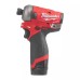 Шуруповерт ударний гідравлічний акумуляторний безщітковий 1/4'' HEX MILWAUKEE, M12 FQID-202X, 50Нм (зарядний пристрій С12 С, 2 а