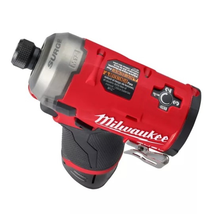 Шуруповерт ударний гідравлічний акумуляторний безщітковий 1/4'' HEX MILWAUKEE, M12 FQID-202X, 50Нм (зарядний пристрій С12 С, 2 а Шуруповерт ударний гідравлічний акумуляторний безщітковий 1/4'' HEX MILWAUKEE, M12 FQID-202X, 50Нм (зарядний пристрій С12 С, 2 а