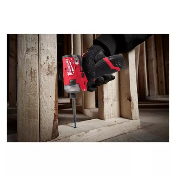 Шуруповерт ударний гідравлічний акумуляторний безщітковий 1/4'' HEX MILWAUKEE, M12 FQID-202X, 50Нм (зарядний пристрій С12 С, 2 а Шуруповерт ударний гідравлічний акумуляторний безщітковий 1/4'' HEX MILWAUKEE, M12 FQID-202X, 50Нм (зарядний пристрій С12 С, 2 а