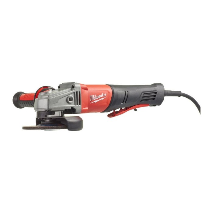 Шлифмашина угловая MILWAUKEE. AGV 13-125 XSPDEB KIT, 1250Вт, діаметр 125мм (захисний кожух, антивібраційна рукоять, опорна та пр Шлифмашина угловая MILWAUKEE. AGV 13-125 XSPDEB KIT, 1250Вт, діаметр 125мм (захисний кожух, антивібраційна рукоять, опорна та пр