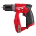 Дриль-шуруповерт акумуляторний MILWAUKEE, M12 FDDXKIT-0X, 34Нм (4 насадки FIXTEC, кліпса для ременя, HD кейс)